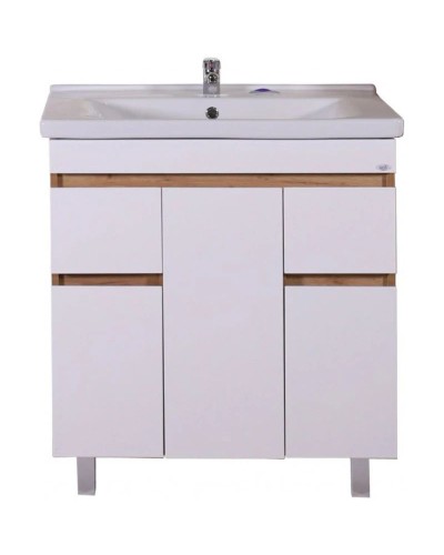 Комплект мебели белый/дуб золотой 80,5 см ASB-Mebel Марко