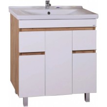 Комплект мебели белый/дуб золотой 80,5 см ASB-Mebel Марко