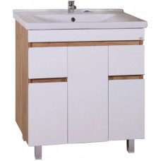 Комплект мебели белый/дуб золотой 80,5 см ASB-Mebel Марко