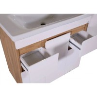 Комплект мебели белый/дуб золотой 80,5 см ASB-Mebel Марко