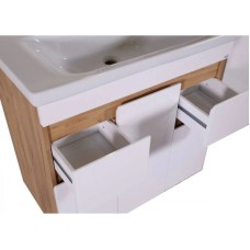 Комплект мебели белый/дуб золотой 80,5 см ASB-Mebel Марко