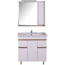 Комплект мебели белый/дуб золотой 80,5 см ASB-Mebel Марко