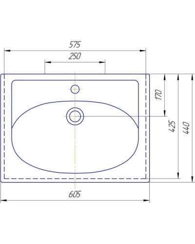 Комплект мебели белый 60,5 см ASB-Mebel Мессина квадро