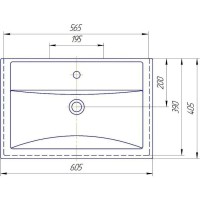 Комплект мебели светлый орех 60,5 см ASB-Mebel Коста