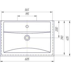 Комплект мебели ясень белый 60,5 см ASB-Mebel Коста