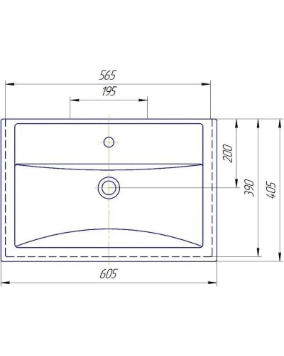 Комплект мебели ясень белый 60,5 см ASB-Mebel Коста