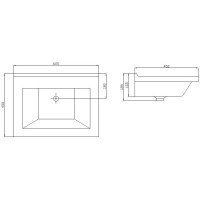 Комплект мебели белый 60,5 см ASB-Mebel Миранда