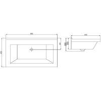 Комплект мебели белый 80,5 см ASB-Mebel Миранда
