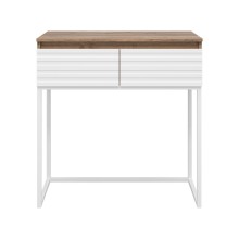 DAKOTA - 80 Консоль подвесная 2 ящ. ДСП (Дуб Гал. Белый)