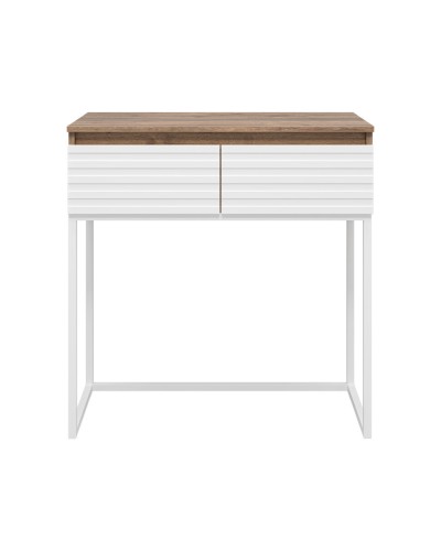 DAKOTA - 80 Консоль подвесная 2 ящ. ДСП (Дуб Гал. Белый)