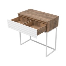 DAKOTA - 80 Консоль подвесная 2 ящ. ДСП (Дуб Гал. Белый)