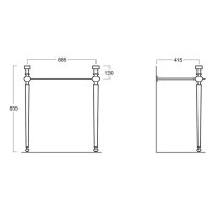Консоль для раковины золото Simas Arcade ARCG1oro