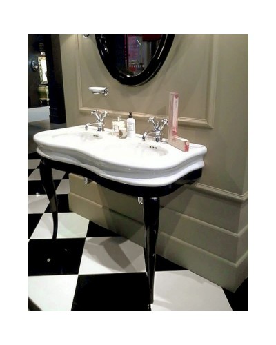 Консоль для раковины черный глянец Simas Lante LAM120nero