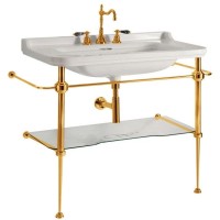 Консоль для раковины золото Kerasan Waldorf 9196K2oro