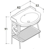 Консоль Globo Paestum PA127met.antico