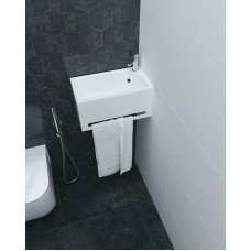 Панель с раковиной 1MarKa Tiny XS Mini 39 R У84218 подвесная Белая глянцевая