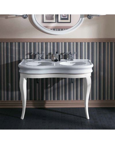 Консоль под раковину Simas Lante 120 LAM120 bi Белая глянцевая