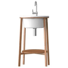 Консоль для раковины массив ясеня 51 см Belux Эмилия Н 50