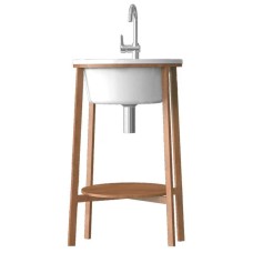 Консоль для раковины массив ясеня 51 см Belux Эмилия Н 50