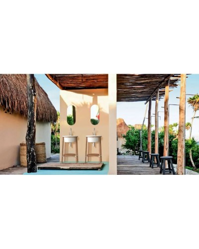 Консоль для раковины массив ясеня 51 см Belux Эмилия Н 50