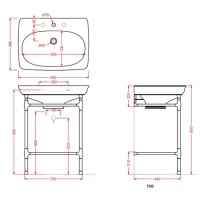 Консоль для раковины Artceram Civitas CIA002 71cr