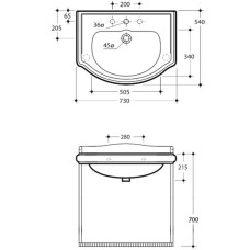 Консоль под раковину Migliore Bella 73 20722 Золото