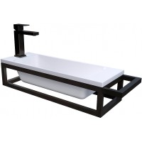 Консоль для раковины Grossman Метрис 50 R 105002 Черный