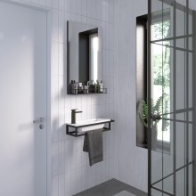 Консоль для раковины Grossman Метрис 50 R 105002 Черный