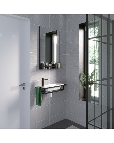 Консоль для раковины Grossman Метрис 50 105003 Черный