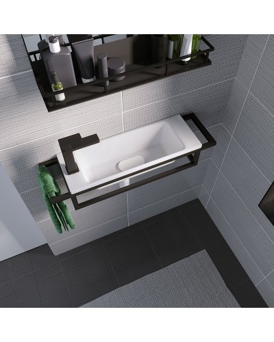 Консоль для раковины Grossman Метрис 50 105003 Черный