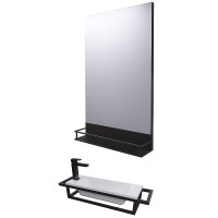 Консоль для раковины Grossman Метрис 50 105003 Черный