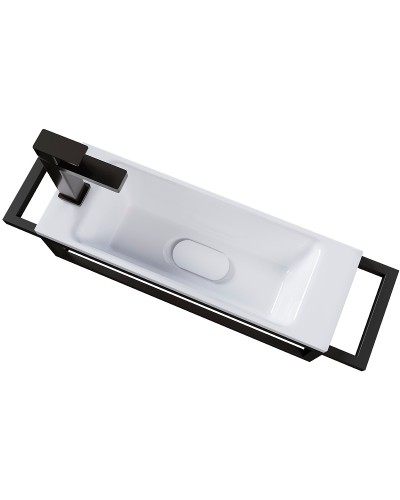 Консоль для раковины Grossman Метрис 50 105003 Черный