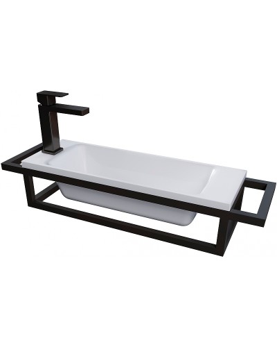 Консоль для раковины Grossman Метрис 50 105003 Черный