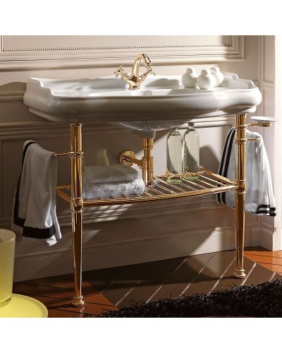 Консоль под раковину Kerasan Retro 100 730091 Золото