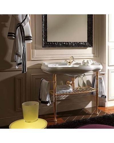 Консоль под раковину Kerasan Retro 100 730091 Золото