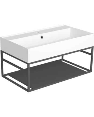 Консоль под раковину Simas Agile 80 AGSS81 Черная матовая