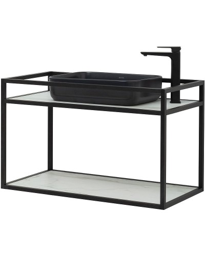 Консоль под раковину Allen Brau Liberty 90 1.33003.BB Черный браш