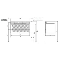 Консоль под раковину Allen Brau Liberty 90 1.33003.BB Черный браш