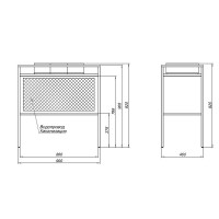 Консоль под раковину Allen Brau Liberty 90 1.33004.60 Медь браш
