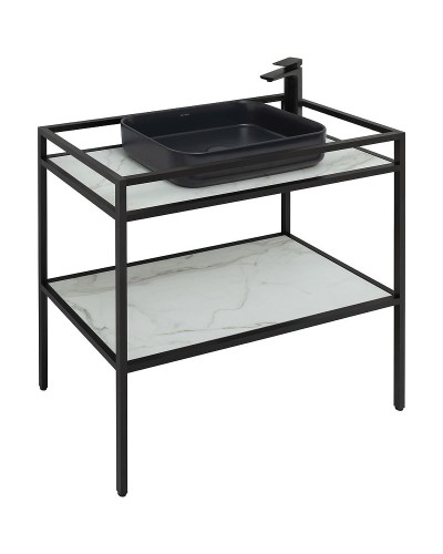 Консоль под раковину Allen Brau Liberty 90 1.33004.BB Черный браш