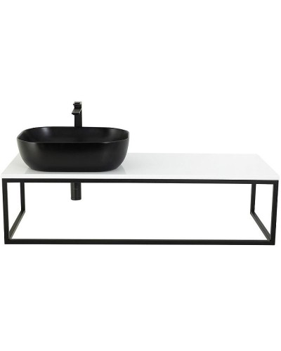 Консоль под раковину BelBagno Etna-Kraft 120 EK-120-ST подвесная Черная матовая