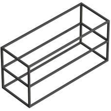 Консоль под раковину Cezares Cadro 120 CADRO-120/46/58-2C-SO-MET-ST Черная матовая