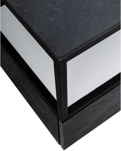 Консоль под раковину Cezares Cadro 120 CADRO-120/46/30-1C-SO-MET-ST Черная матовая