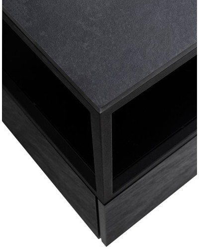 Консоль под раковину Cezares Cadro 120 CADRO-120/46/30-1C-SO-MET-ST Черная матовая