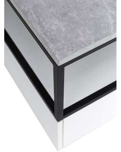 Консоль под раковину Cezares Cadro 100 CADRO-100/46/30-1C-SO-MET-ST Черная матовая