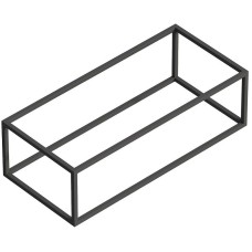 Консоль под раковину Cezares Cadro 90 CADRO-90/46/30-1C-SO-MET-ST Черная матовая