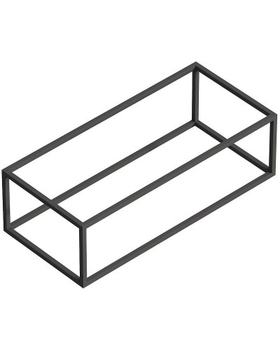 Консоль под раковину Cezares Cadro 90 CADRO-90/46/30-1C-SO-MET-ST Черная матовая