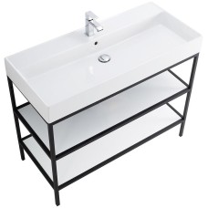 Консоль под раковину Cezares Cadro 80 CADRO-80/46/73-2C-PIA-MET-ST Черная матовая