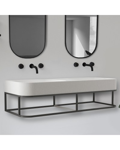 Консоль с раковиной Abber Stein 120 AS2646 Черная