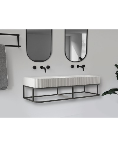 Консоль с раковиной Abber Stein 120 AS2646 Черная